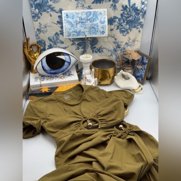 🆕 CHRISTOPHER ESBER 🧿 NWOT Orbit Embellished Crop Top & Maxi Skirt Set, Sz US4 - Picture 2 of 16